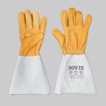 دستکش آرگون چرم گاوی ساق بلند