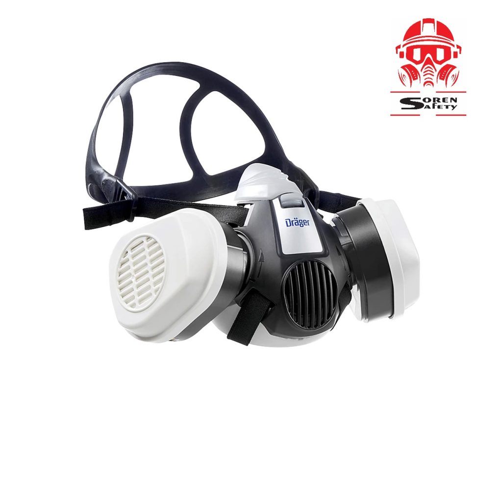 ماسک نیم صورت دراگر 3300 با طراحی مقاوم و اتصال بایونت