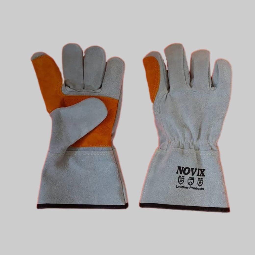دستکش هوبارت کف دوبل ساق کوتاه نوویکس NOVIX دستکش چرمی هوبارت کف دوبل نوویکس NOVIX ساق کوتاه